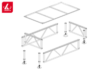 Adjustable 1.4m Assemble Aluminum Stage Platform 18mm Wooden