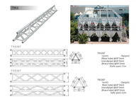 Light Duty Triangle 6082 Aluminum Stage Truss For Project Build