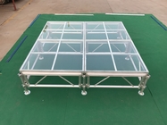 Portable moving Stage Platforms Assemble Glass stage concert
