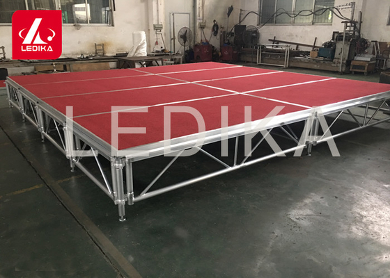 1 - 1.4m Indoor / Outdoor Assemble Aluminum Stage Platform 6082-T6 Material